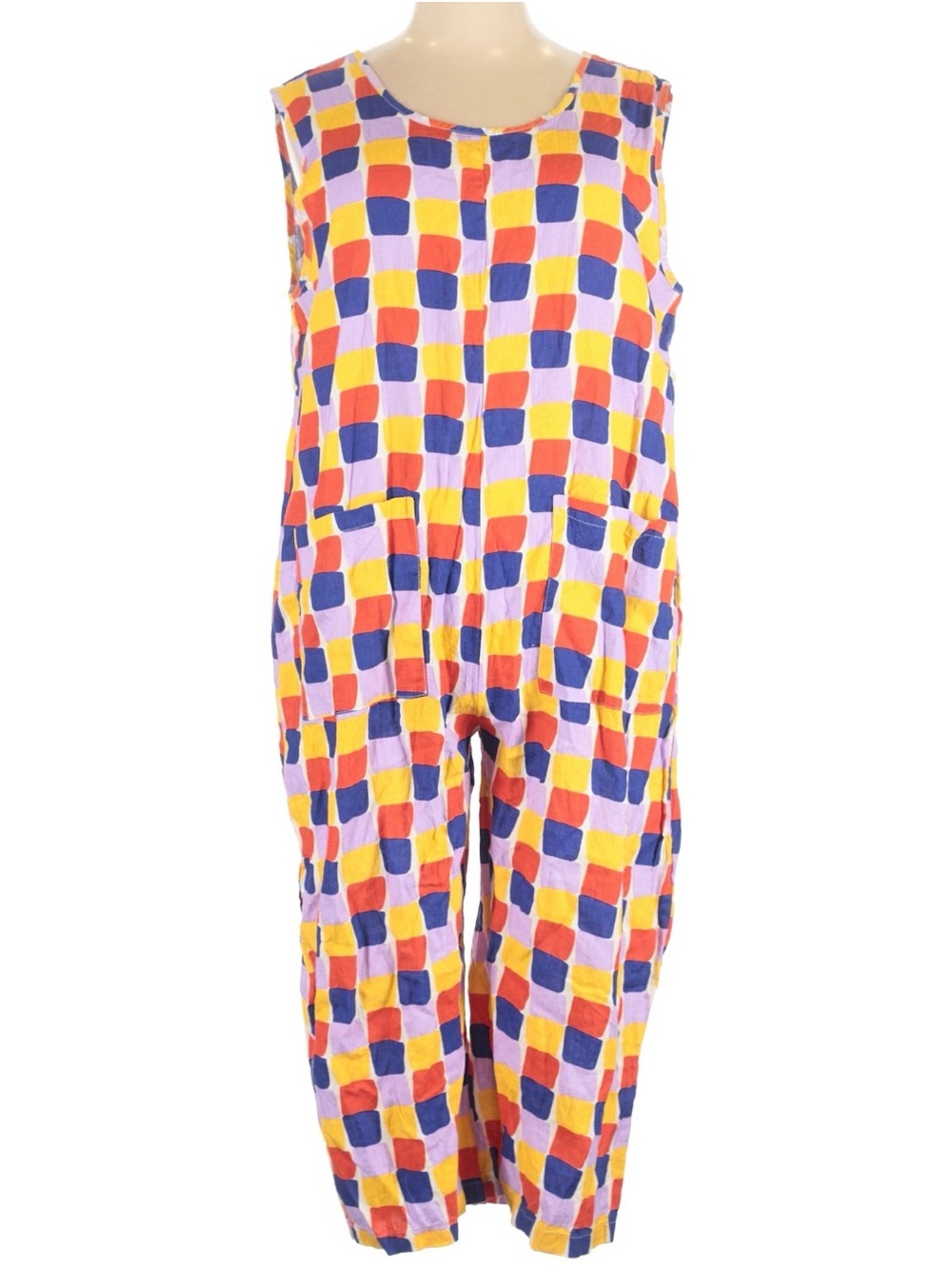 Nooworks Multicolor Checkered Linen Garden Suit